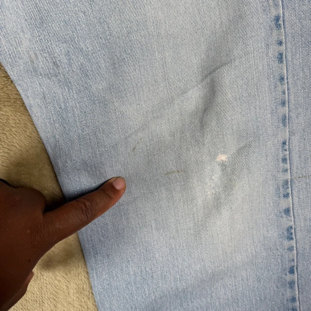 Vintage Levis 505 Regular Fit Jeans Men 36x34 Light Wash Blue Straight Leg Denim